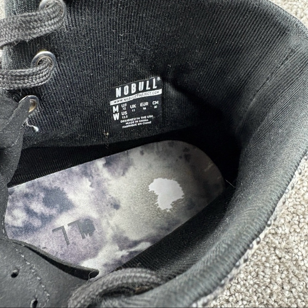 NOBULL OUTWORK Men’s Size 12 TIE-DYE HIGH-TOP Trainers Sneakers Athletic Shoes - Picture 6 of 7